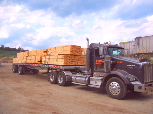 Tractor trailer load ready for shipment.